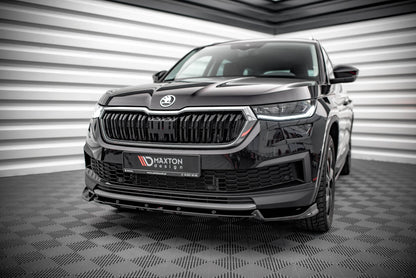 Front Ansatz V.1 für Skoda Kodiaq Mk1 Facelift schwarz matt
