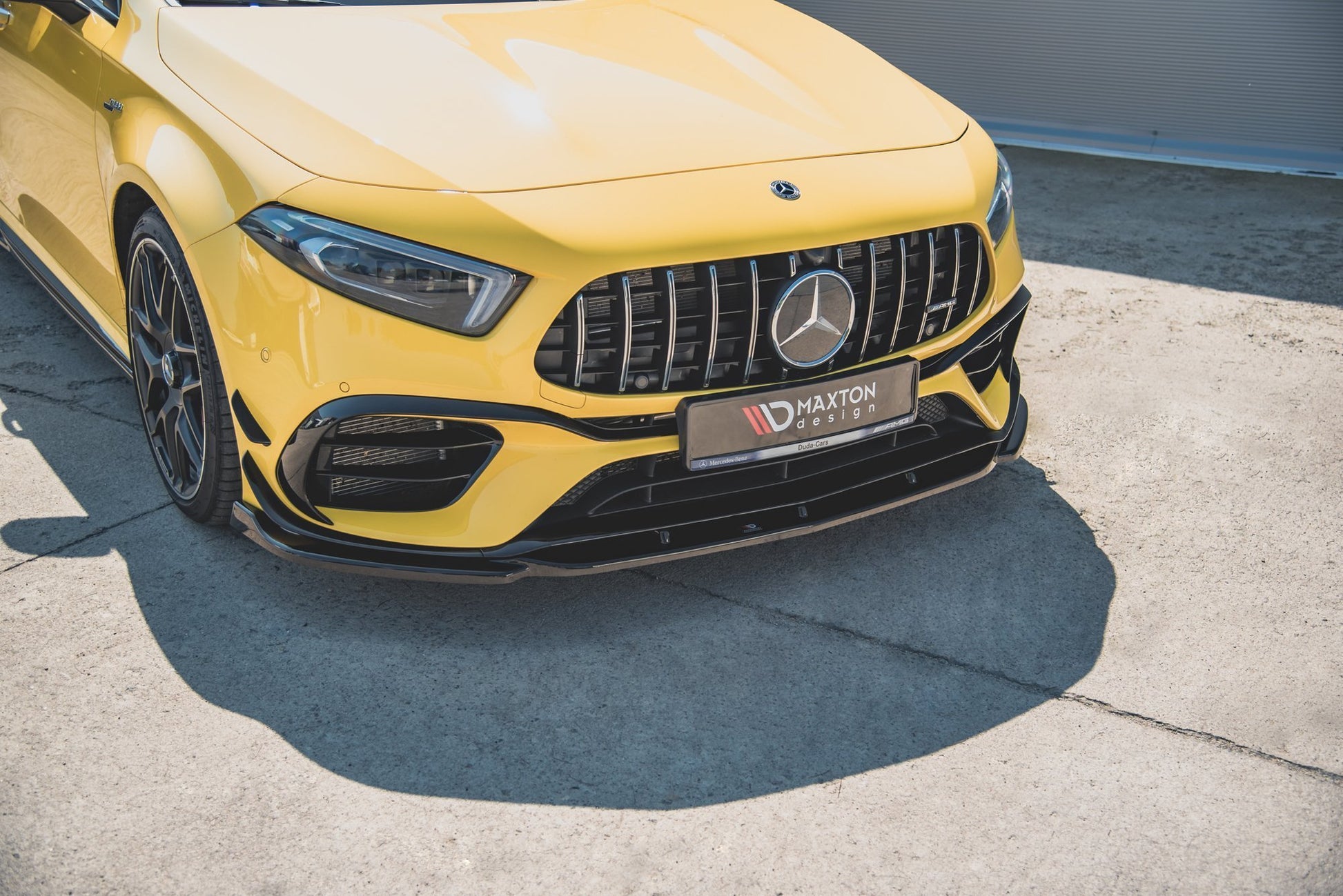 Front Ansatz V.2 für Mercedes-AMG A 45 S W177 schwarz matt