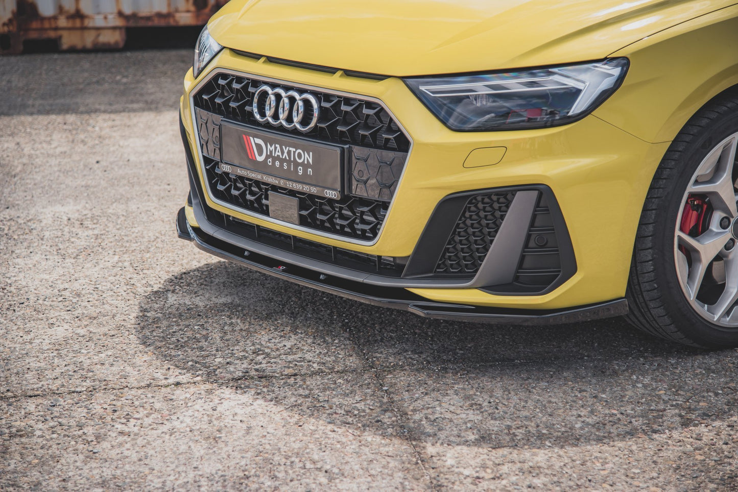 Front Ansatz V.2 für Audi A1 S-Line GB schwarz matt