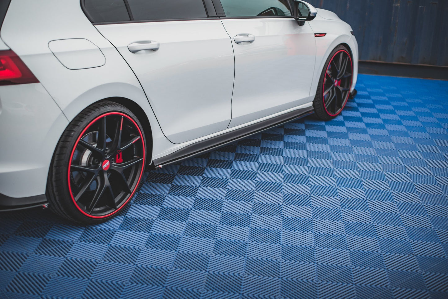 Seitenschweller Ansatz für Volkswagen Golf 8 GTI schwarz matt