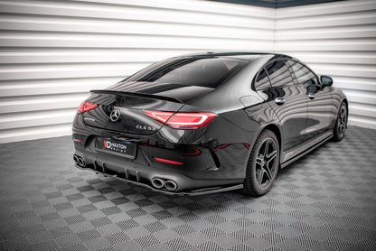 Mittlerer Diffusor Heck Ansatz DTM Look für Mercedes-AMG CLS 53 C257 Carbon Look