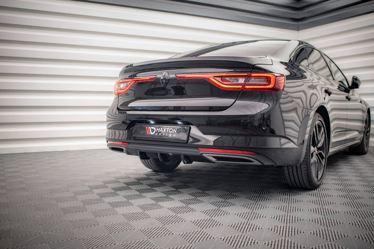 Diffusor Heck Ansatz für Renault Talisman schwarz matt