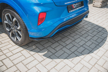 Heck Ansatz Flaps Diffusor für Ford Puma ST-Line schwarz matt