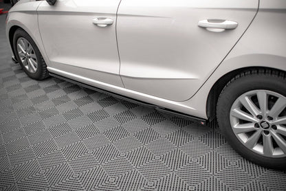 Seitenschweller Ansatz für V.2 für Seat Ibiza FR/ Standard Mk5 schwarz Hochglanz
