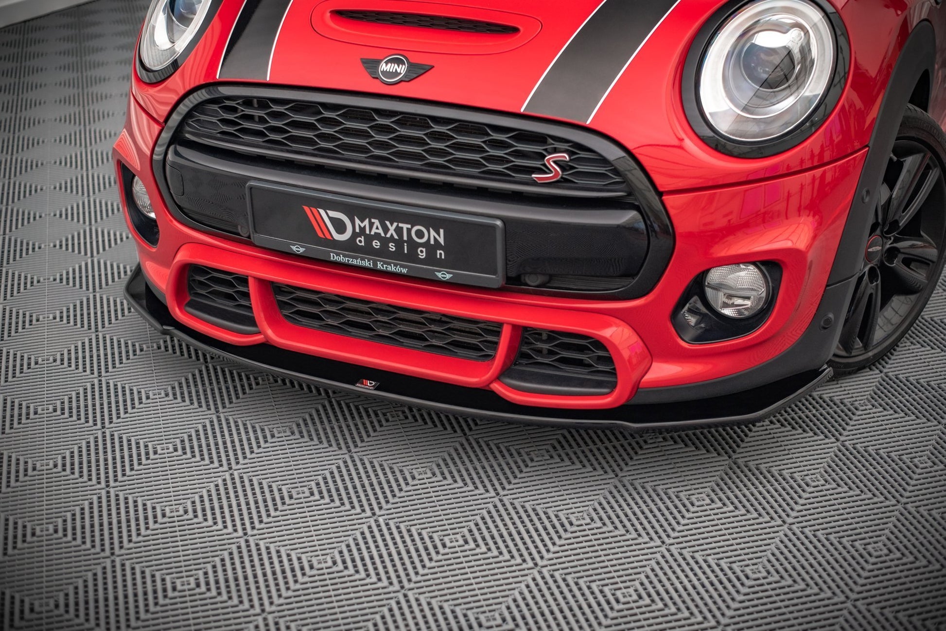 Front Ansatz für Mini Cooper S John Cooper Works F56 schwarz matt
