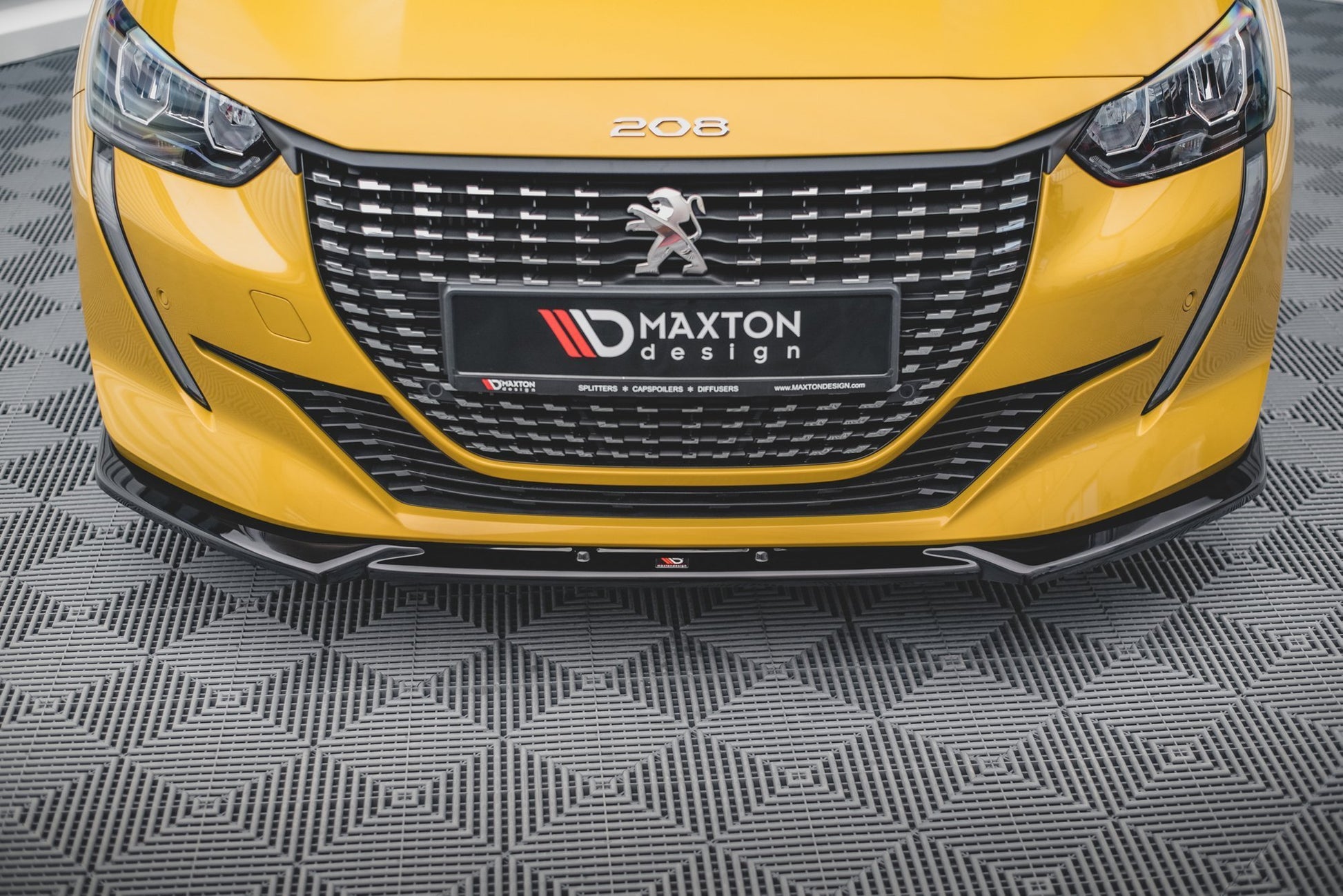 Front Ansatz V.2 für Peugeot 208 Mk2 Carbon Look