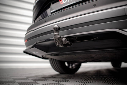 Mittlerer Diffusor Heck Ansatz DTM Look für Skoda Enyaq iV schwarz matt