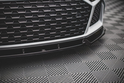 Front Ansatz V.1 für Audi R8 Mk2 Facelift schwarz Hochglanz