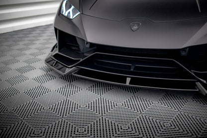 Front Ansatz für Lamborghini Huracan EVO schwarz Hochglanz