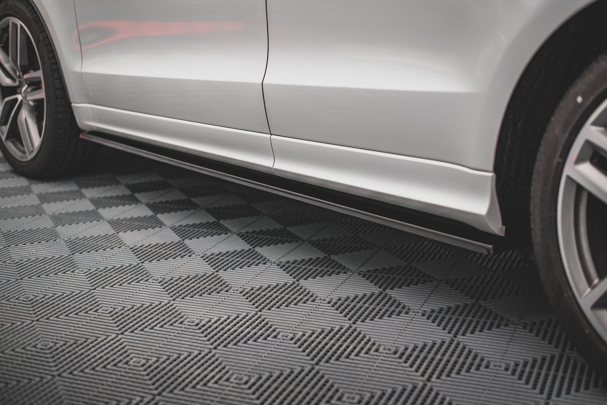 Seitenschweller Ansatz für Audi SQ5 Mk1 (8R) Carbon Look