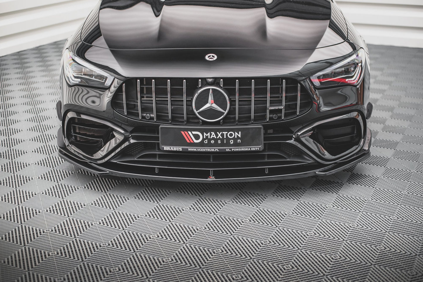 Front Ansatz V.1 für Mercedes-AMG CLA 45 Aero C118 Carbon Look