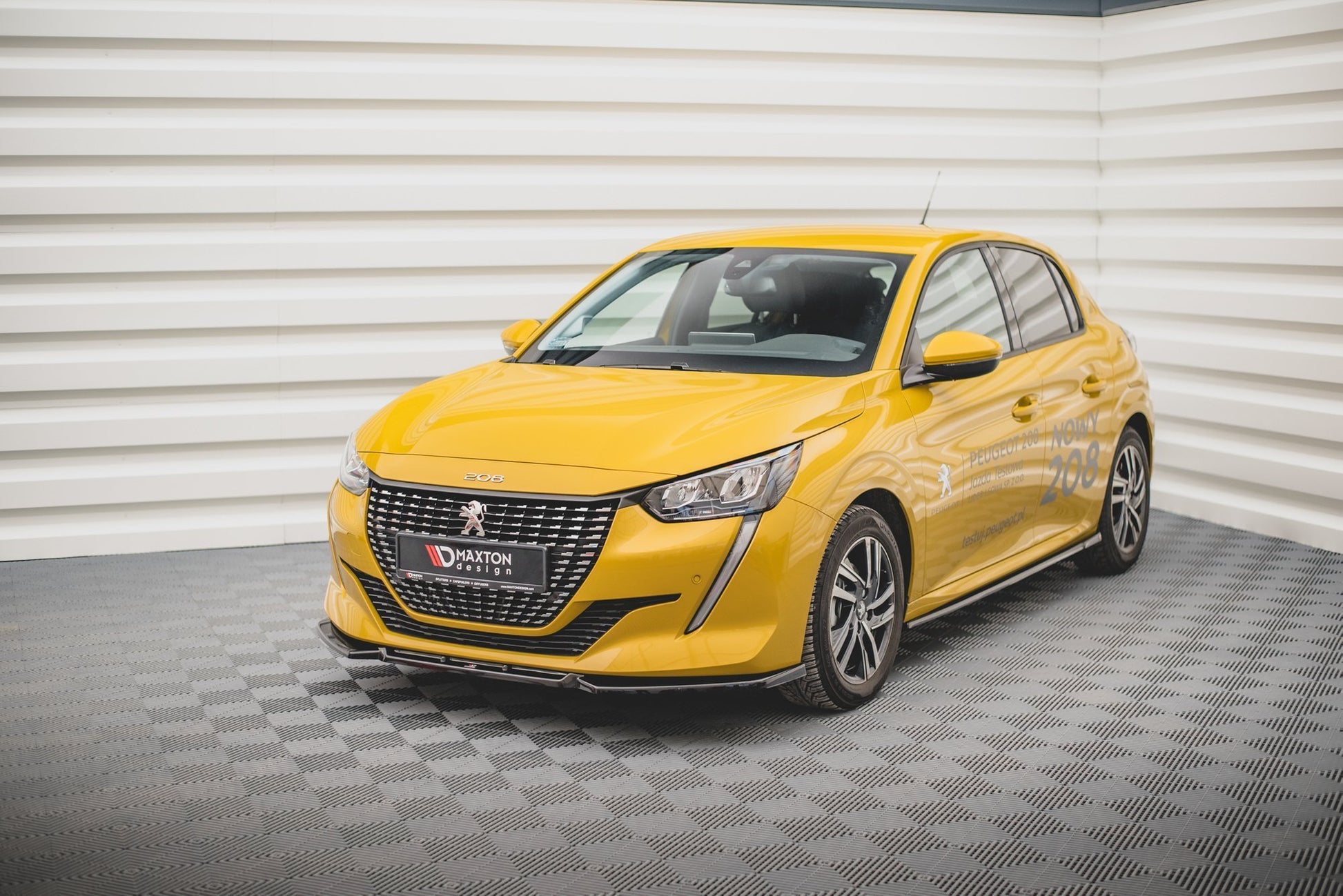 Front Ansatz V.1 für Peugeot 208 Mk2 Carbon Look