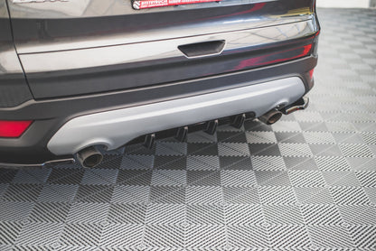 Diffusor Heck Ansatz für Ford Escape Mk3 Carbon Look