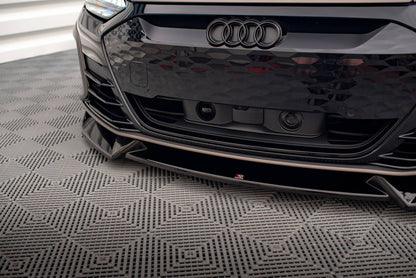 Front Ansatz V.1 für Audi e-Tron GT / RS GT Mk1 schwarz matt