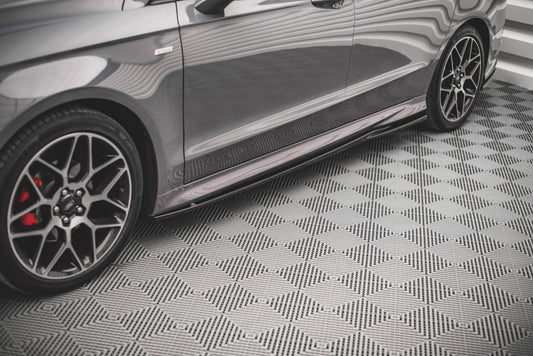 Seitenschweller Ansatz für Ford Mondeo ST-Line Mk5 Facelift Carbon Look