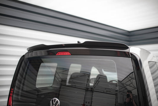 Spoiler CAP für Volkswagen Caddy Mk5 schwarz Hochglanz