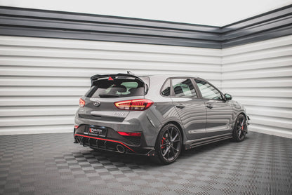 Heck Ansatz Flaps Diffusor +Flaps für V.1 Hyundai I30 N Hatchback Mk3 Facelift
