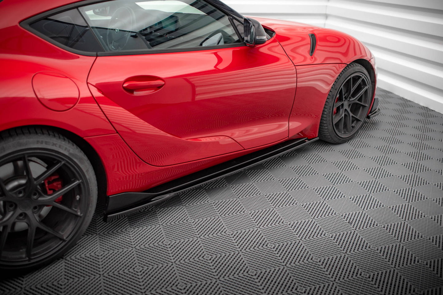 Seitenschweller Ansatz für V.3 für Toyota Supra Mk5 Carbon Look