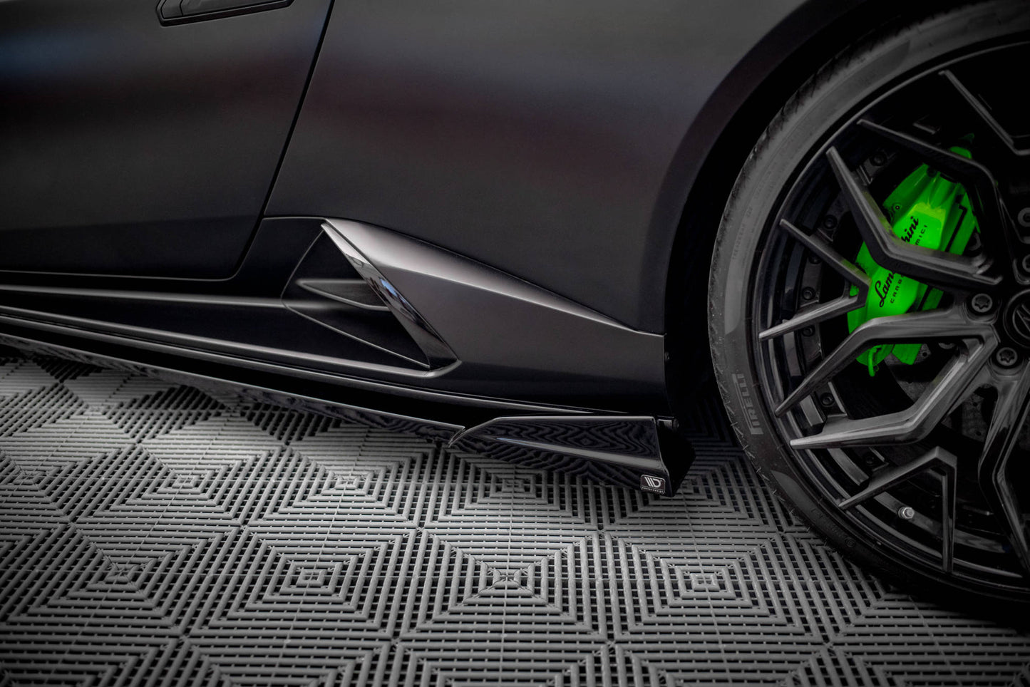 Seitenschweller Ansatz für Lamborghini Huracan EVO Carbon Look