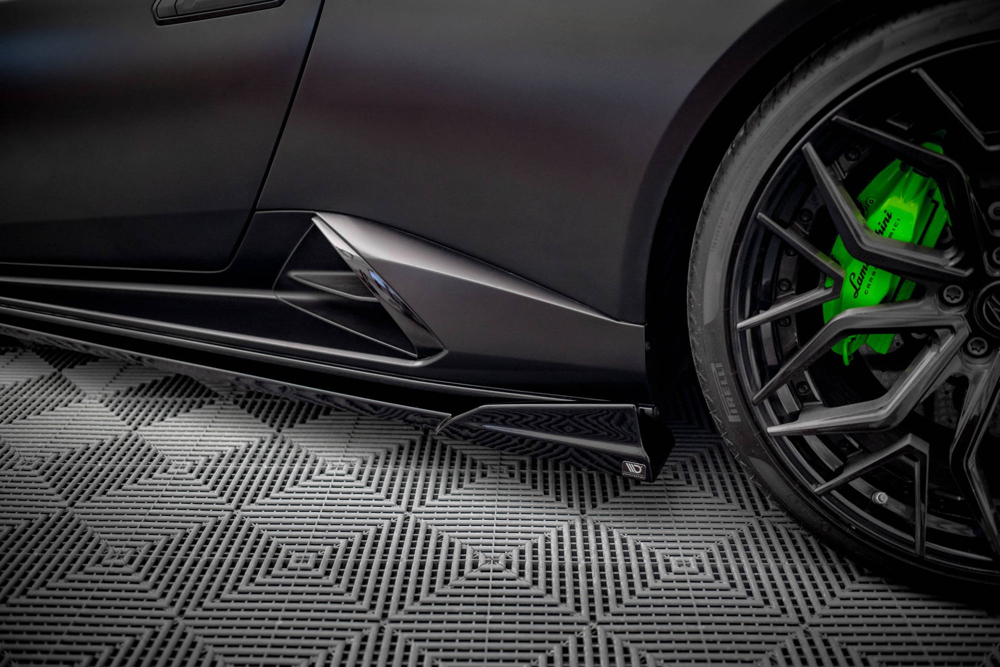 Seitenschweller Ansatz für Lamborghini Huracan EVO Carbon Look