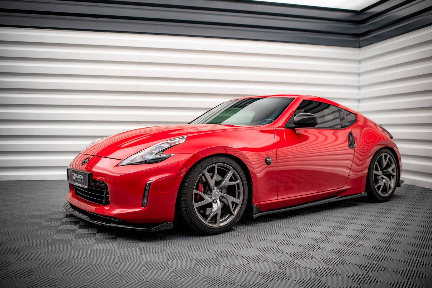 Seitenschweller Ansatz für V.2 für Nissan 370Z  Carbon Look
