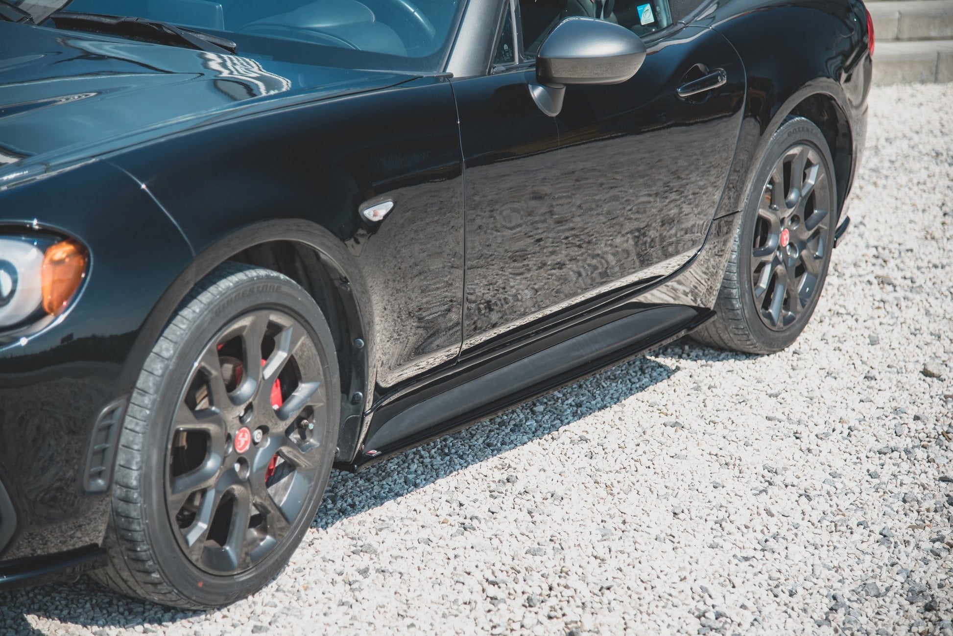 Seitenschweller Ansatz für Fiat 124 Spider Abarth Carbon Look