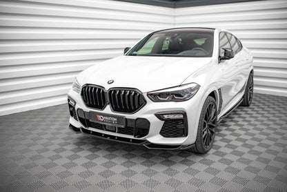 Front Ansatz V.1 für BMW X6 M-Paket G06 schwarz matt