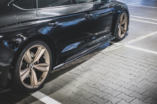 Seitenschweller Ansatz für Audi RS5 Sportback F5 Facelift Carbon Look