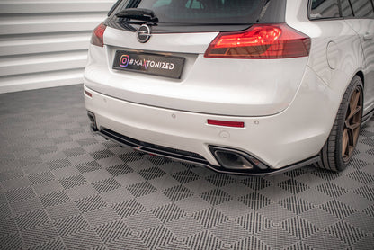 Mittlerer Diffusor Heck Ansatz DTM Look für Opel Insignia OPC Mk1 schwarz matt