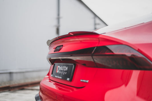 Spoiler CAP für Audi A7 C8 / C8 S-Line / S7 C8 / RS7 C8 schwarz Hochglanz