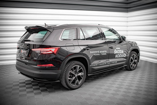 Seitenschweller Ansatz für Skoda Kodiaq Mk1 Facelift schwarz Hochglanz