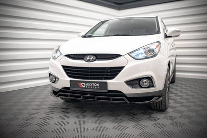 Front Ansatz für Hyundai ix35 Mk1 schwarz Hochglanz