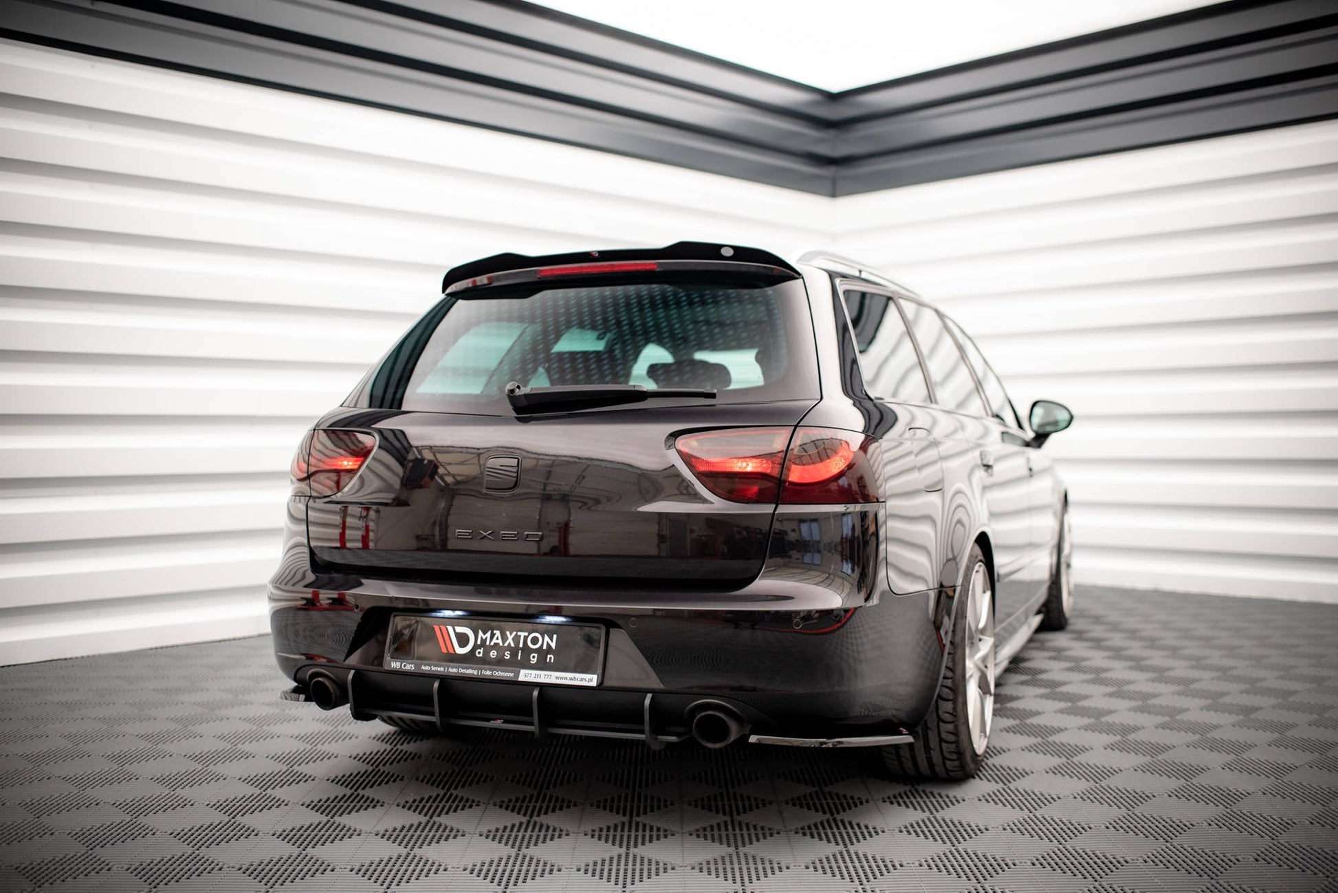 Spoiler CAP für Seat Exeo ST schwarz matt