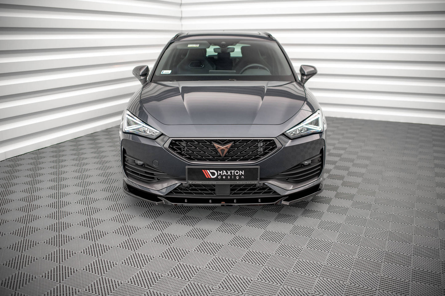 Front Ansatz V.3 für Cupra Leon schwarz Hochglanz