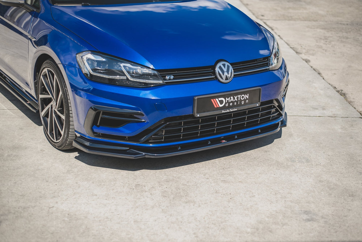 Front Ansatz für V.9 VW Golf 7 R / R-Line Facelift schwarz matt