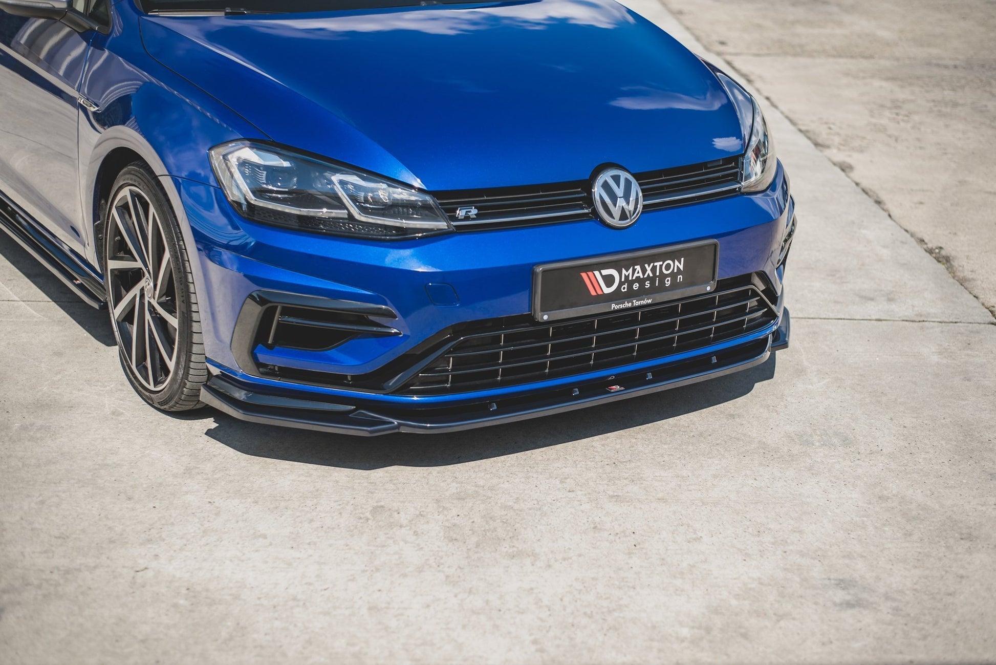 Front Ansatz für V.9 VW Golf 7 R / R-Line Facelift Carbon Look