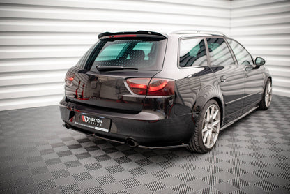 Heck Ansatz Flaps Diffusor für Seat Exeo schwarz Hochglanz