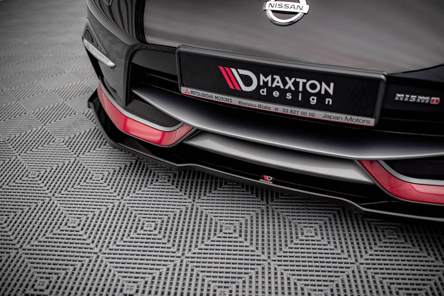 Front Ansatz V.1 für Nissan 370Z Nismo Facelift schwarz matt