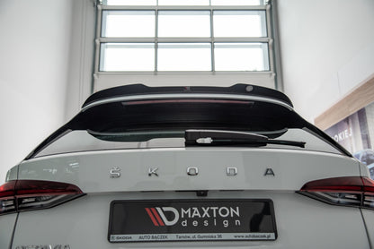 Spoiler CAP für Skoda Octavia Standard / RS Mk4 Combi schwarz Hochglanz