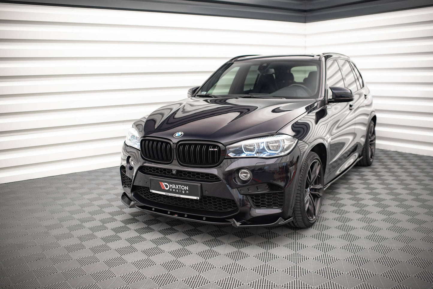 Front Ansatz V.1 für BMW X5 M F15 schwarz Hochglanz