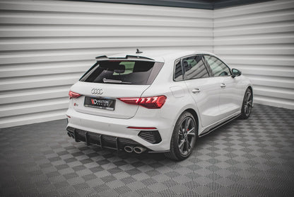 Spoiler CAP V.1 für Audi RS3 / S3 / A3 S-Line Sportback 8Y Carbon Look