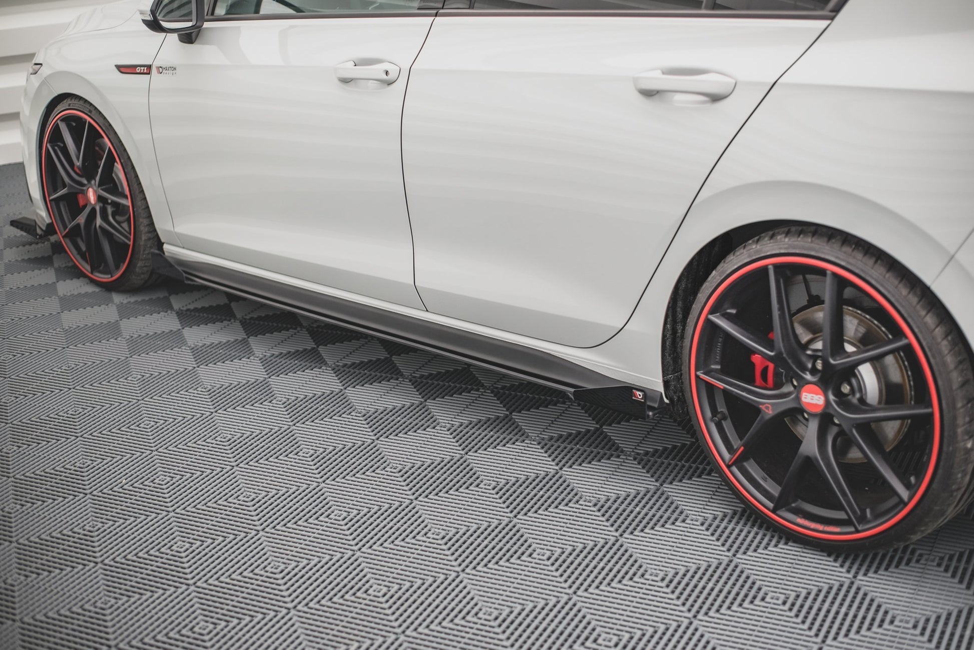Side Flaps Volkswagen Golf 8 GTI / GTI Clubsport schwarz Hochglanz