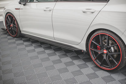 Side Flaps Volkswagen Golf 8 GTI / GTI Clubsport schwarz Hochglanz