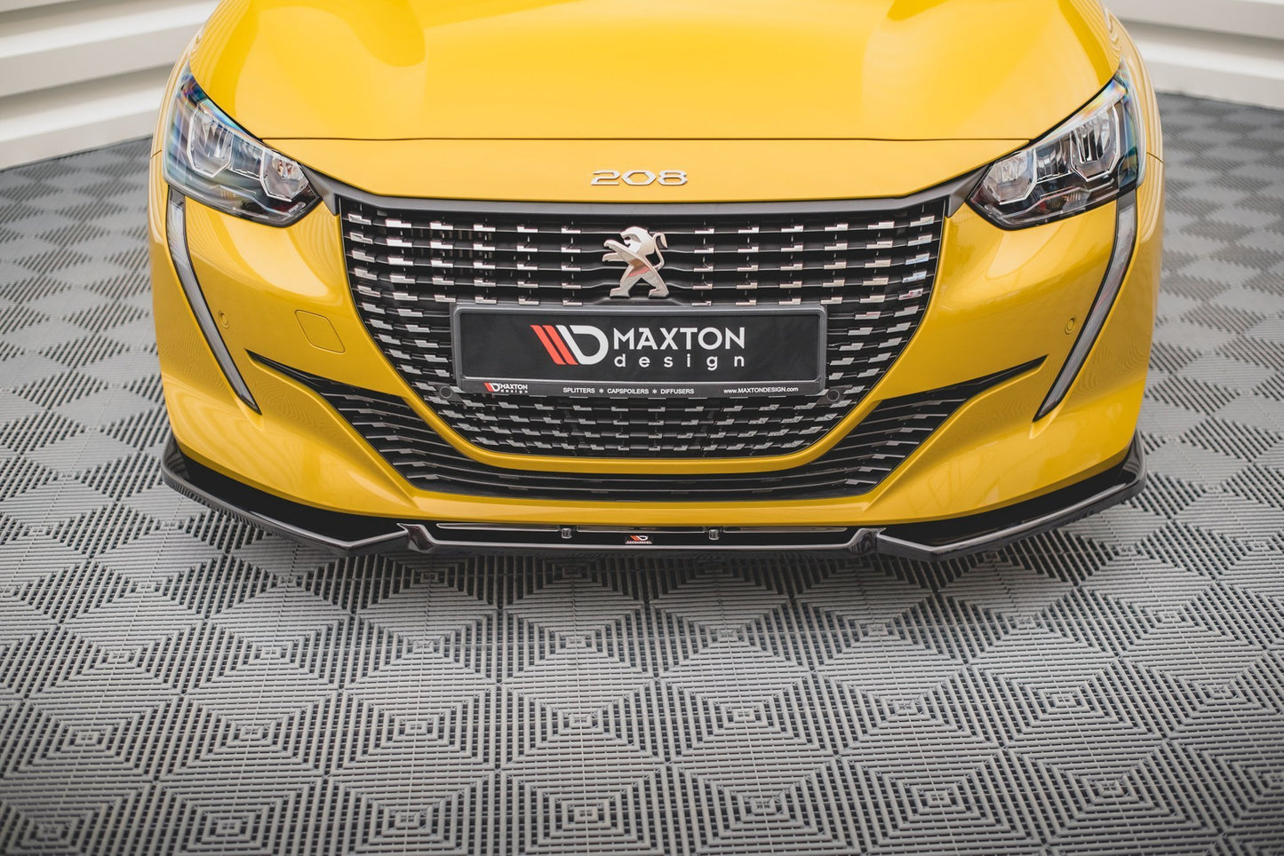 Front Ansatz V.1 für Peugeot 208 Mk2 Carbon Look