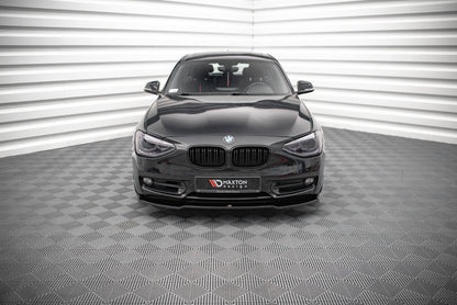 Front Ansatz V.1 für BMW 1er F20 schwarz Hochglanz
