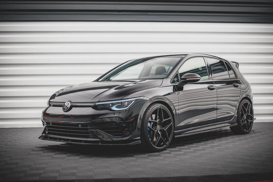 Seitenschweller Ansatz für V.2 für Volkswagen Golf R Mk8 schwarz Hochglanz