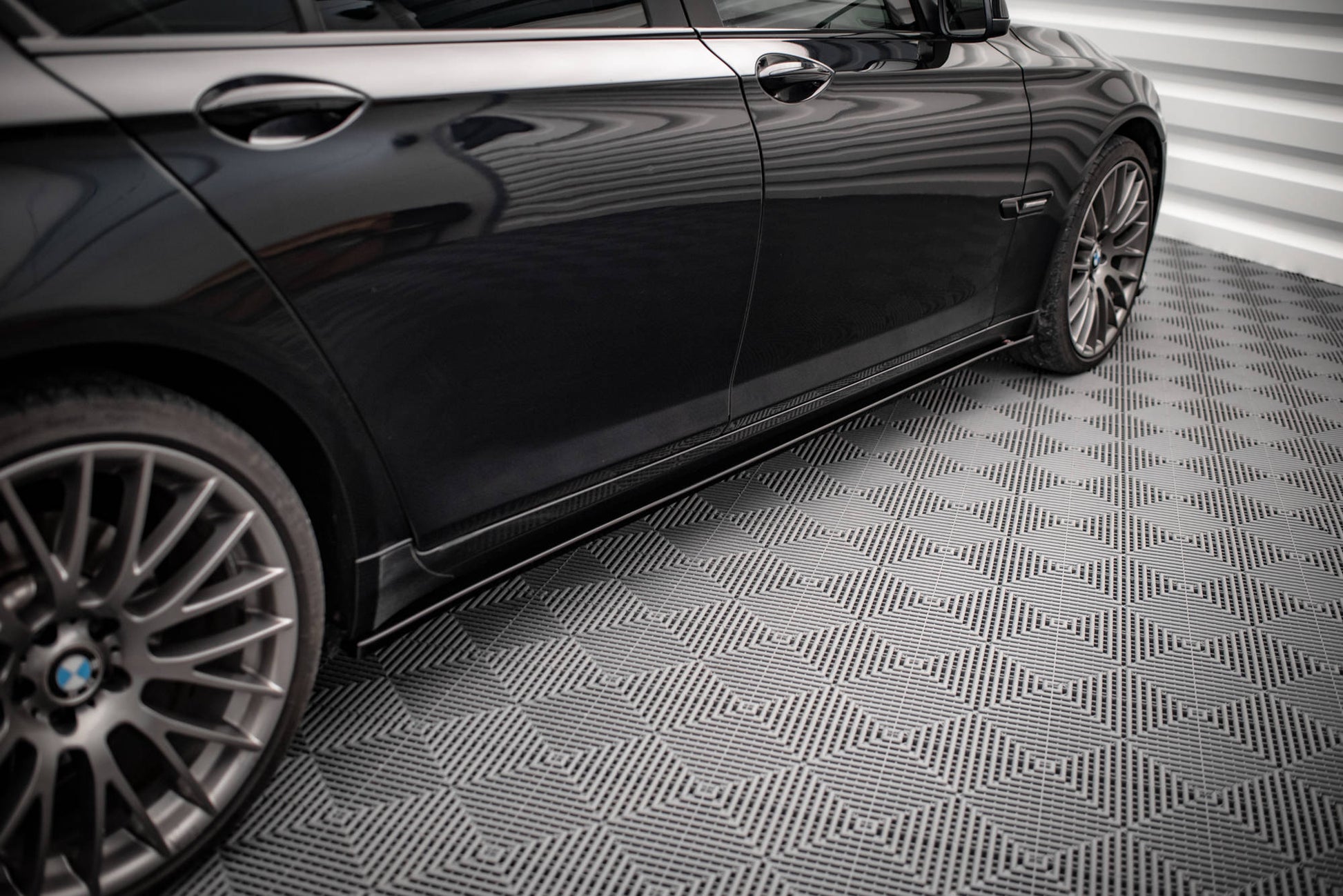 Seitenschweller Ansatz für BMW 7 M-Paket F01 Carbon Look