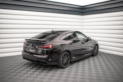 Heck Ansatz Flaps Diffusor für BMW 2 Gran Coupe M-Paket F44 schwarz Hochglanz
