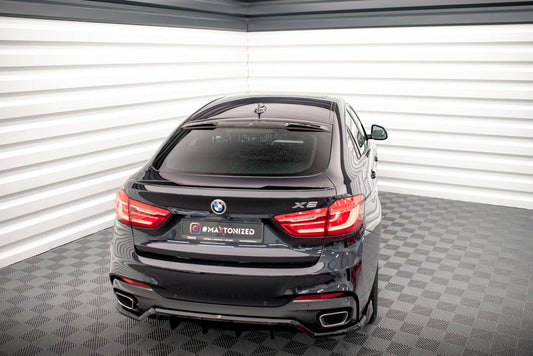 Heckscheiben Spoiler für BMW X6 M-Paket F16 schwarz matt