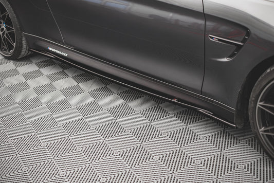 Seitenschweller Ansatz für BMW M4 F82 Carbon Look